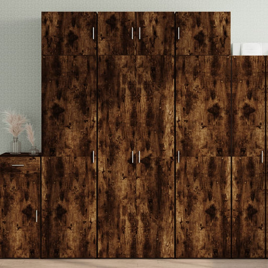 Skap Røkt Eik 70x42,5x225 cm