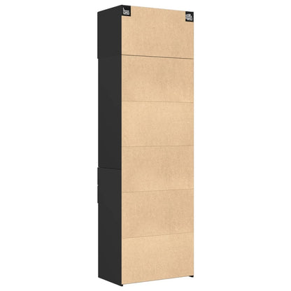 Skap Svart 70x42,5x225 cm