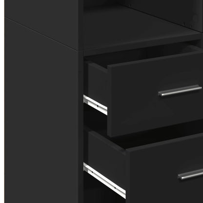 Skap Svart 70x42,5x225 cm