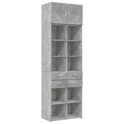 Skap Betonggrå 70x42,5x225 cm