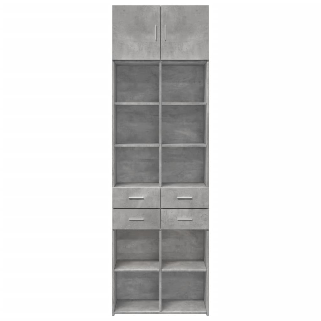 Skap Betonggrå 70x42,5x225 cm