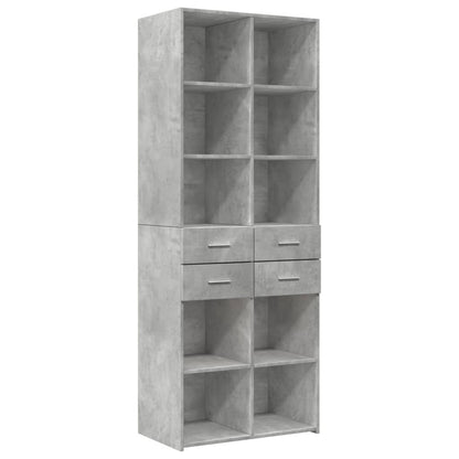 Skap Betonggrå 70x42,5x225 cm