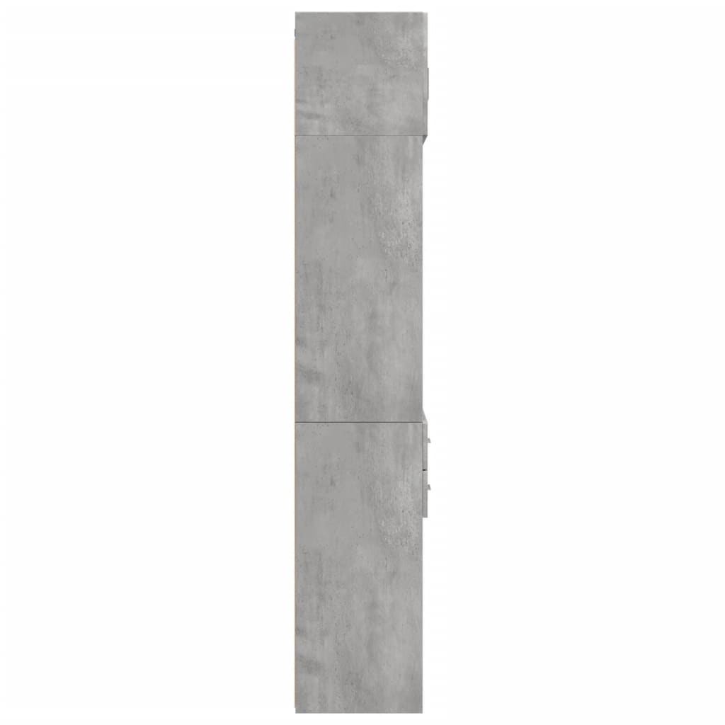 Skap Betonggrå 70x42,5x225 cm