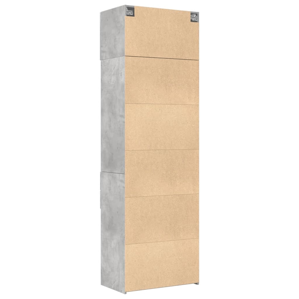 Skap Betonggrå 70x42,5x225 cm