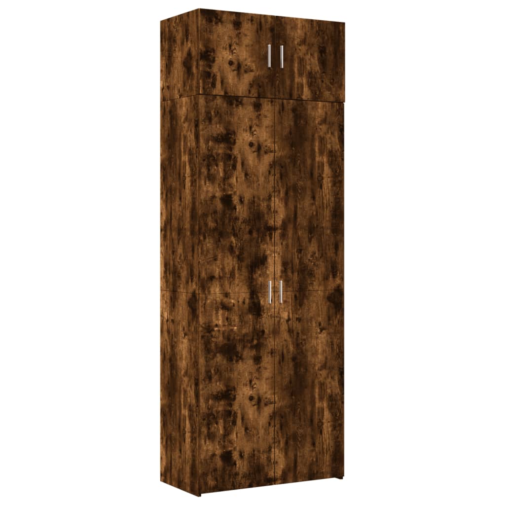 Skap Røkt Eik 80x42,5x225 cm
