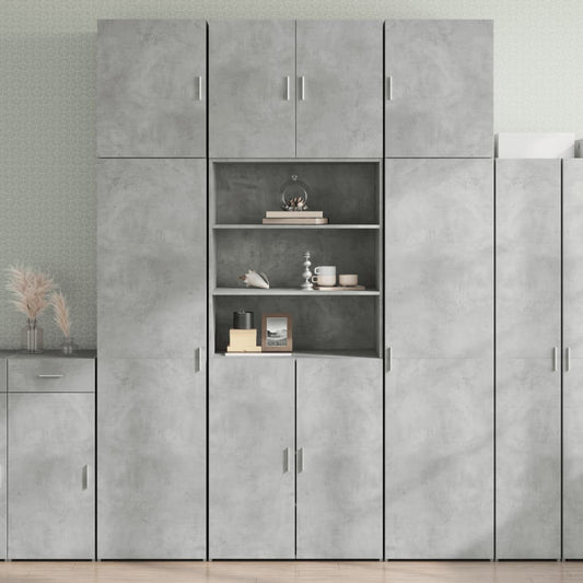Skap Betonggrå 80x42,5x249 cm
