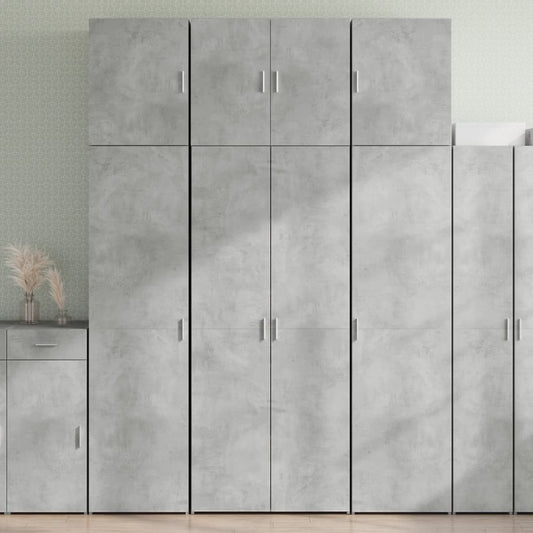 Skap Betonggrå 80x42,5x249 cm