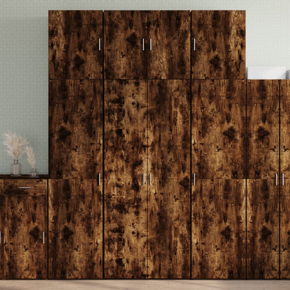 Skap Røkt Eik 80x42,5x249 cm