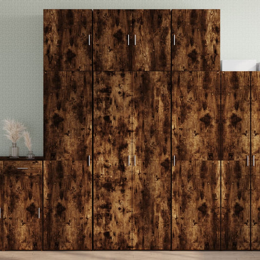 Skap Røkt Eik 80x42,5x249 cm