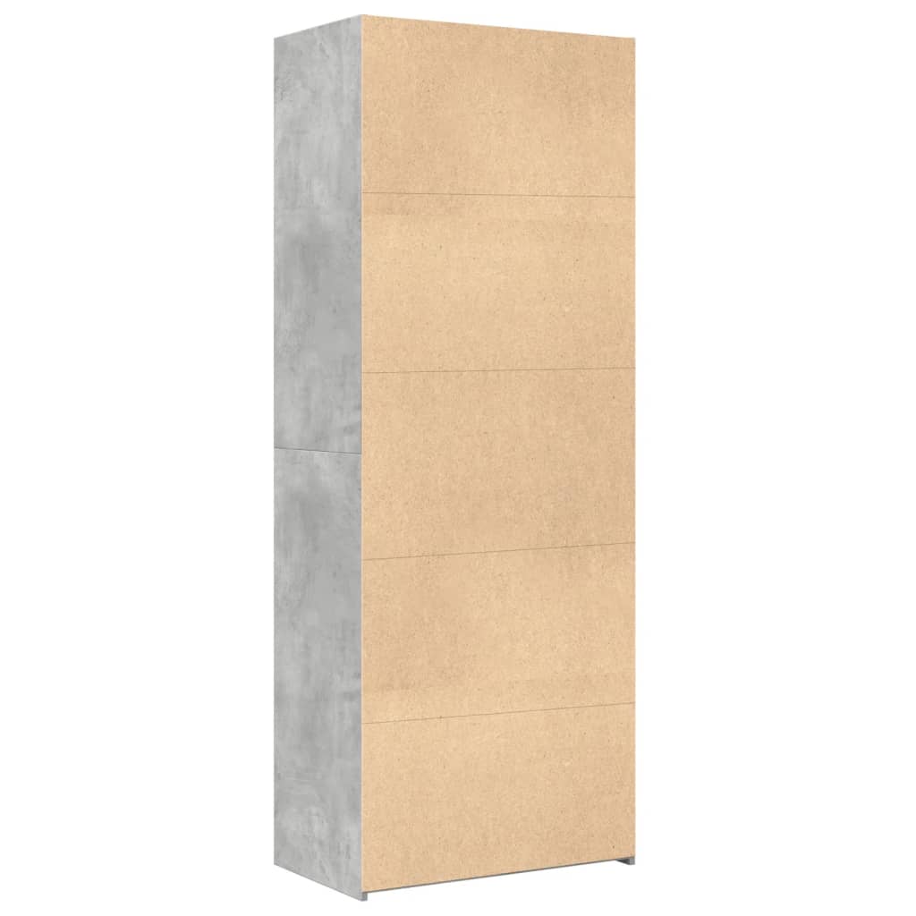 Skap Betonggrå 70x42,5x185 cm