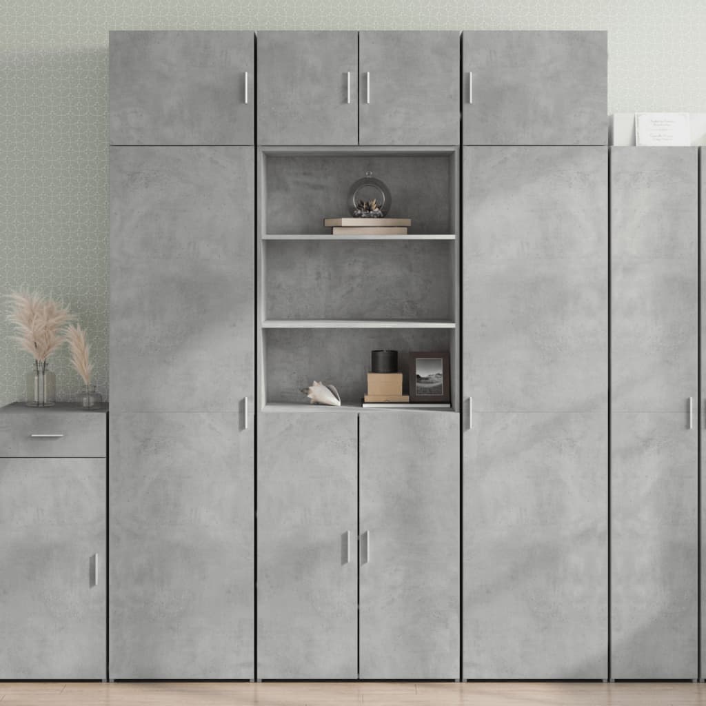 Skap Betonggrå 70x42,5x185 cm