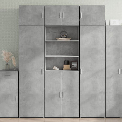 Skap Betonggrå 70x42,5x185 cm