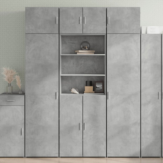 Skap Betonggrå 70x42,5x185 cm