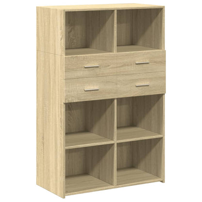 Bokhylle Sonoma Eik 80x42,5x124 cm