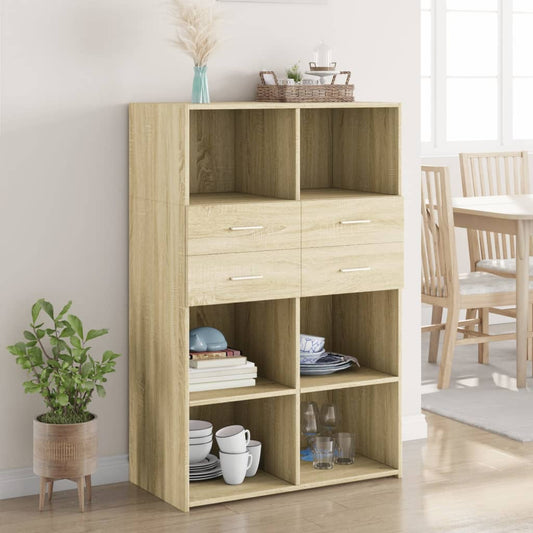 Bokhylle Sonoma Eik 80x42,5x124 cm