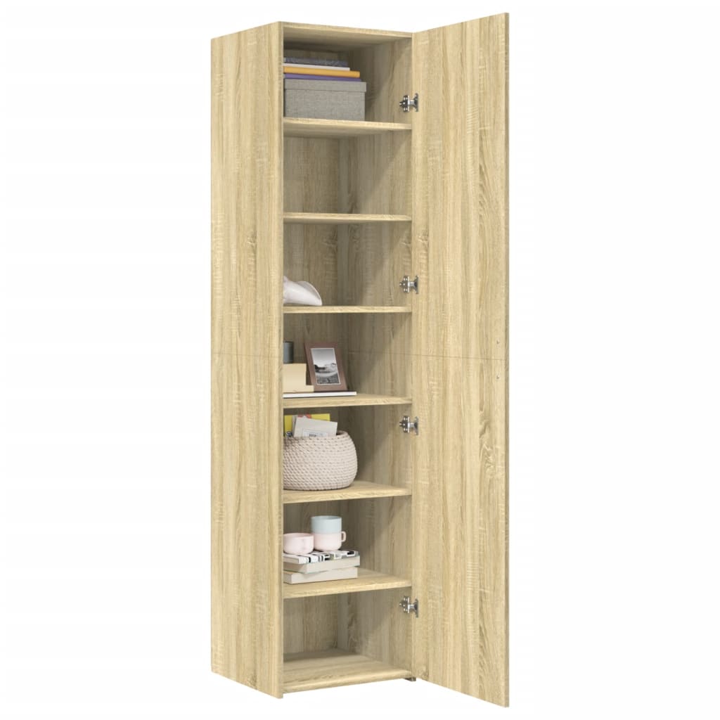 Bokhylle Sonoma Eik 45x42,5x185 cm