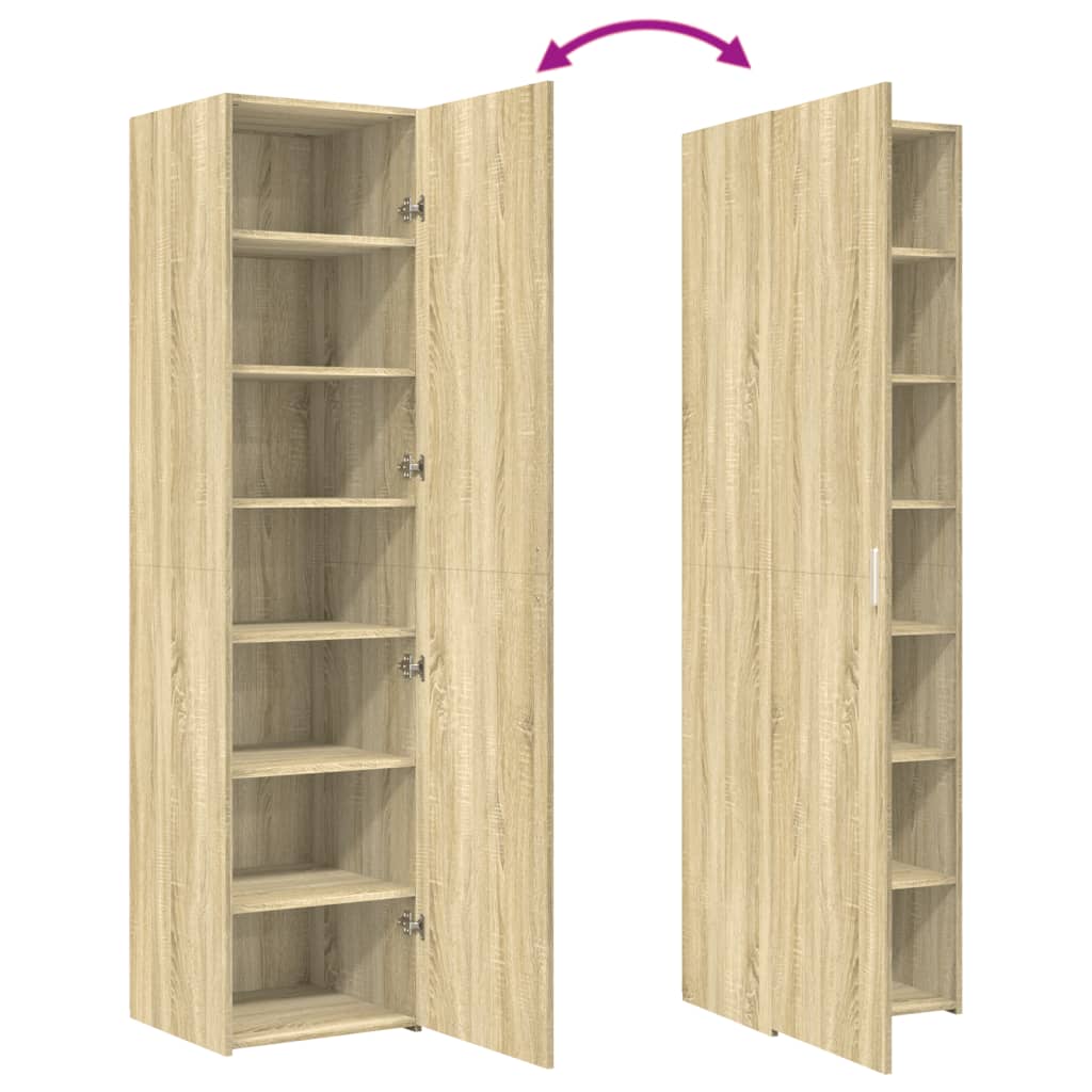 Bokhylle Sonoma Eik 45x42,5x185 cm