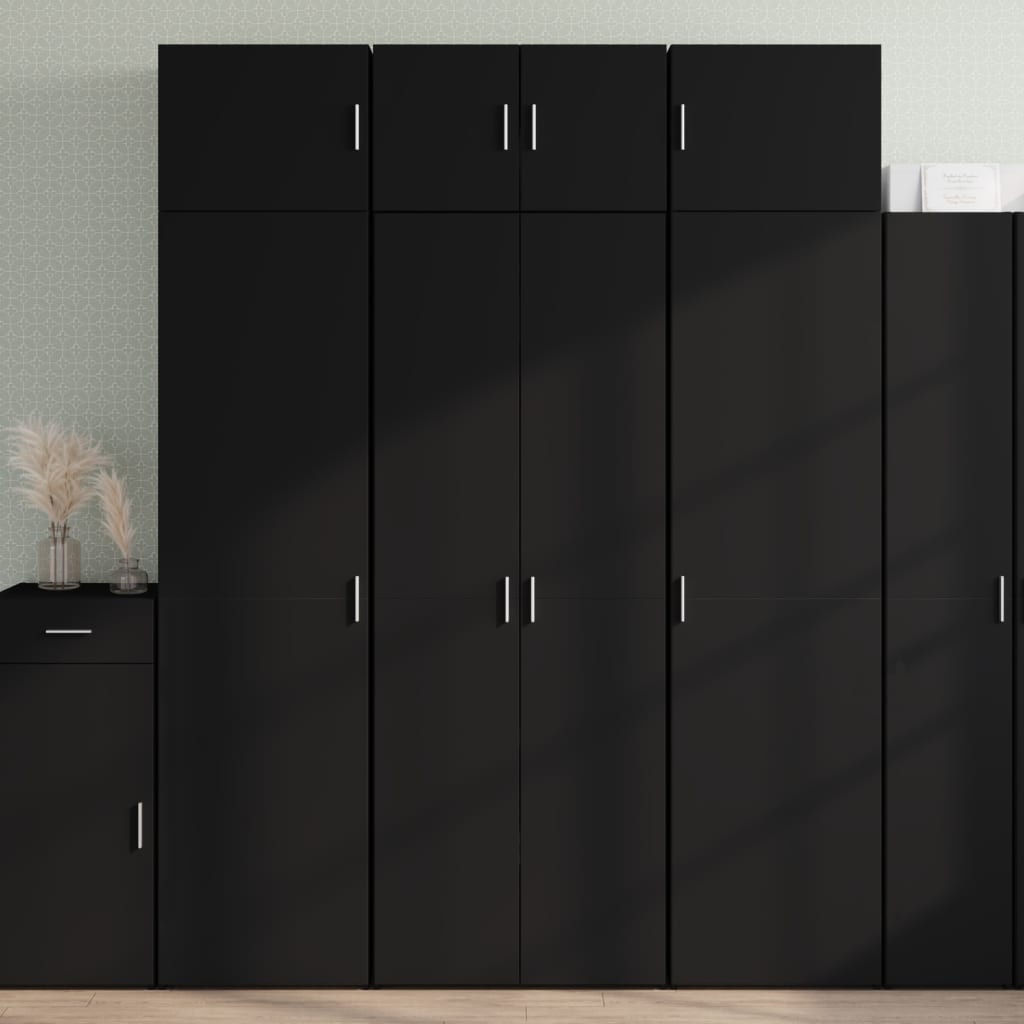 Skap Svart 70x42,5x185 cm