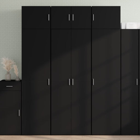 Skap Svart 70x42,5x185 cm