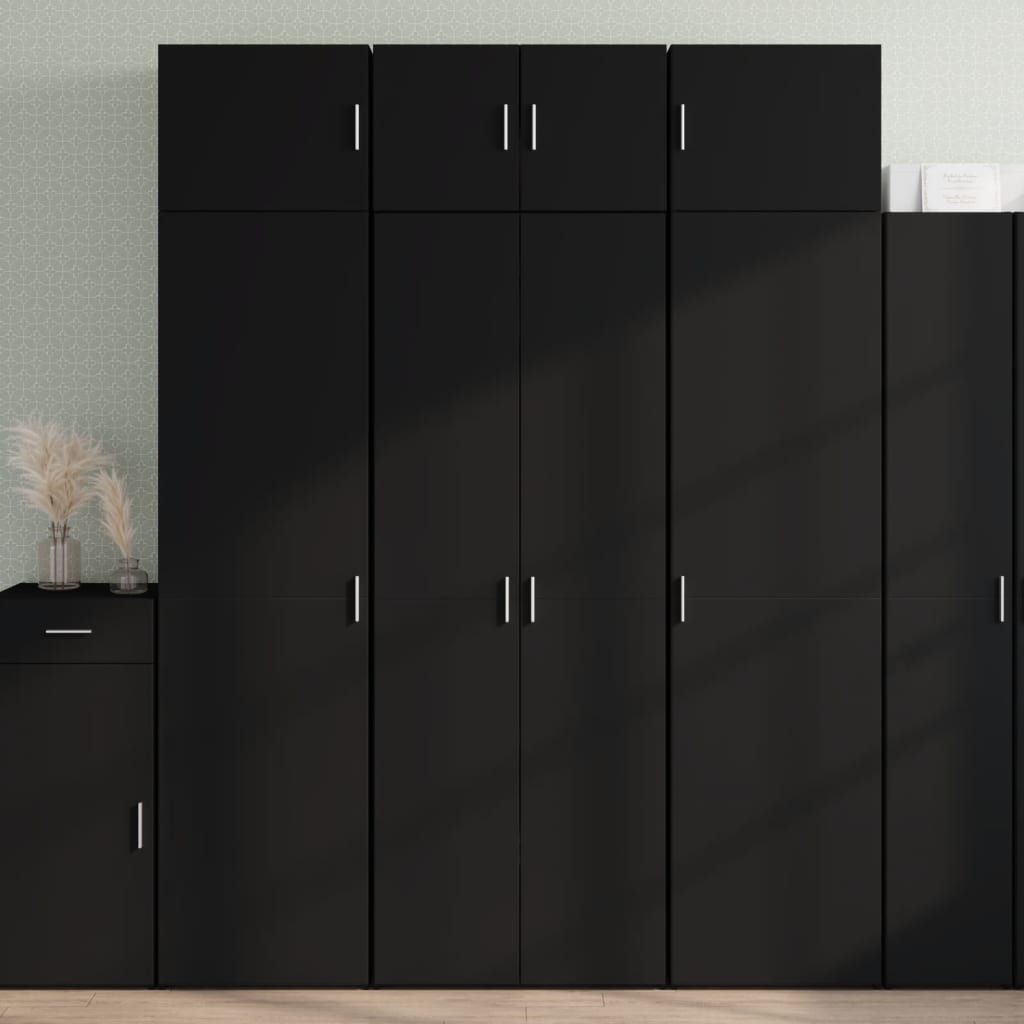 Skap Svart 70x42,5x185 cm