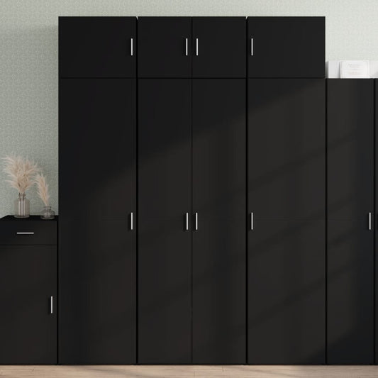 Skap Svart 70x42,5x185 cm