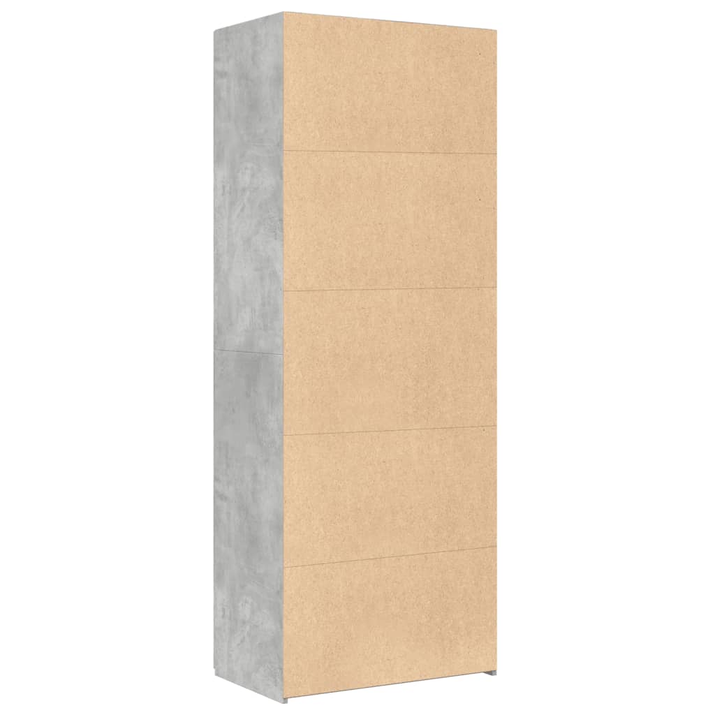 Skap Betonggrå 70x42,5x185 cm
