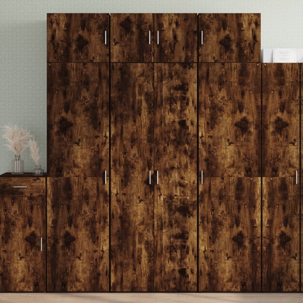 Skap Røkt Eik 70x42,5x185 cm