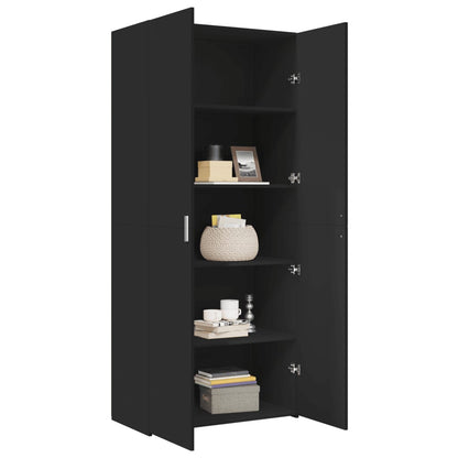 Skap Svart 80x42,5x185 cm