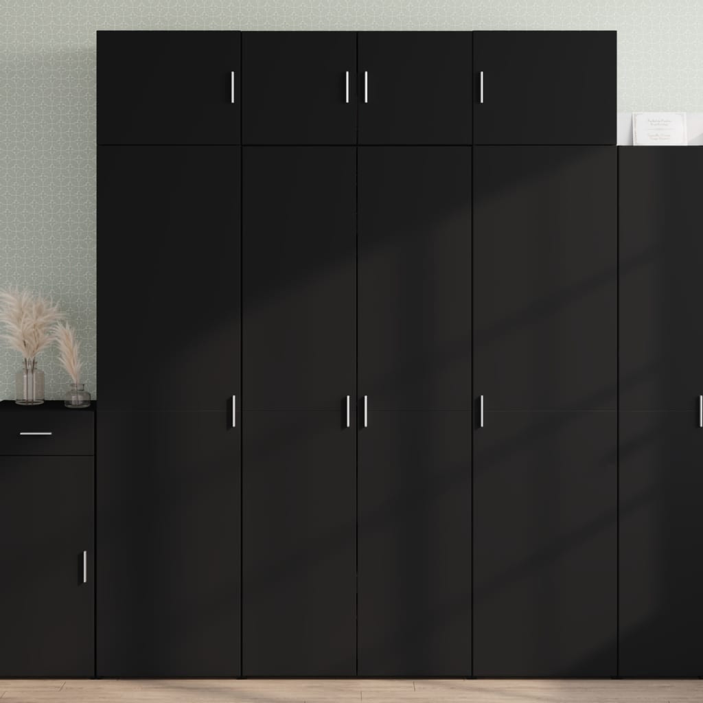 Skap Svart 80x42,5x185 cm
