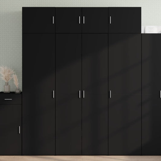 Skap Svart 80x42,5x185 cm