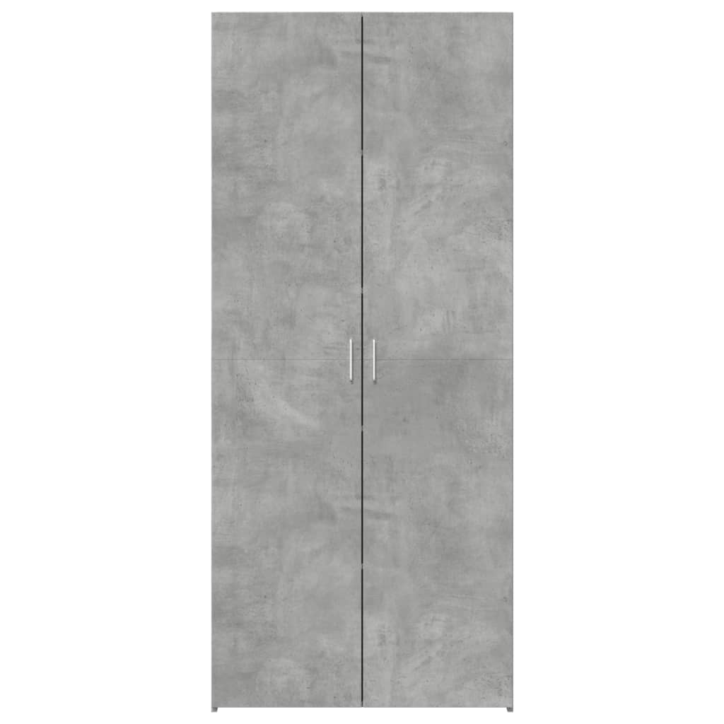 Skap Betonggrå 80x42,5x185 cm