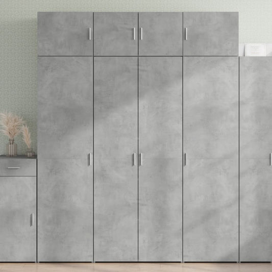 Skap Betonggrå 80x42,5x185 cm