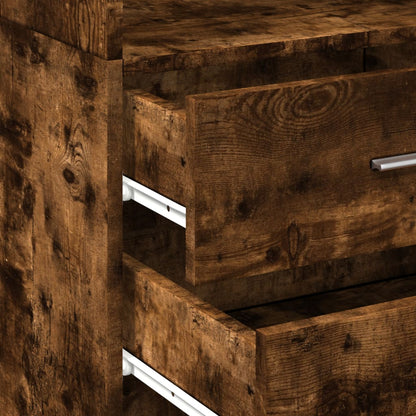 Bokhylle Røkt Eik 45x42,5x185 cm