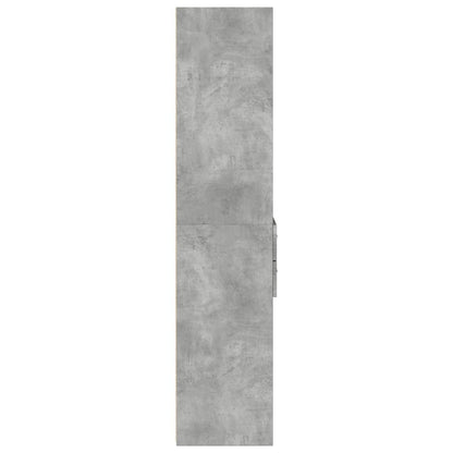 Bokhylle Betonggrå 50x42,5x185 cm