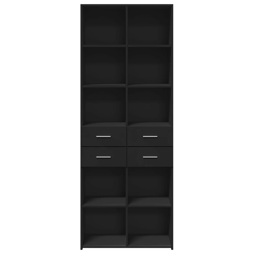 Skap Svart 70x42,5x185 cm