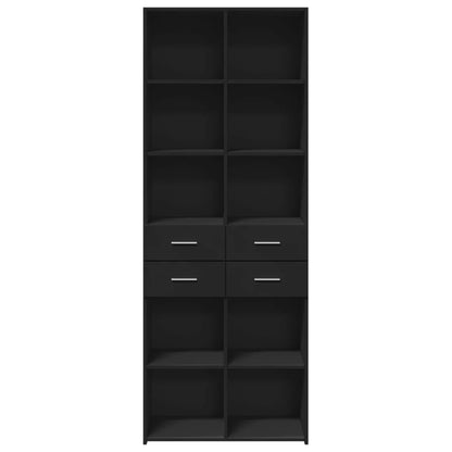 Skap Svart 70x42,5x185 cm