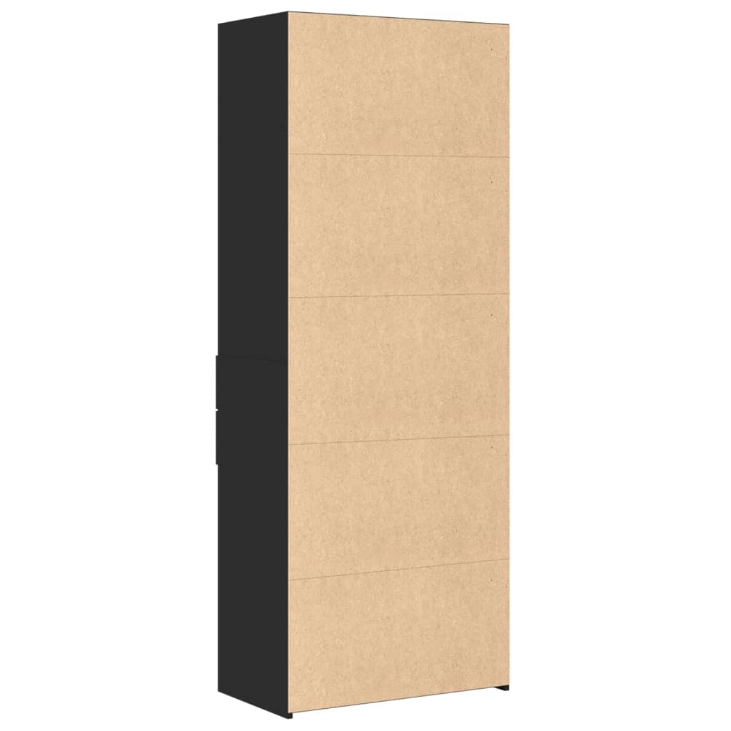 Skap Svart 70x42,5x185 cm