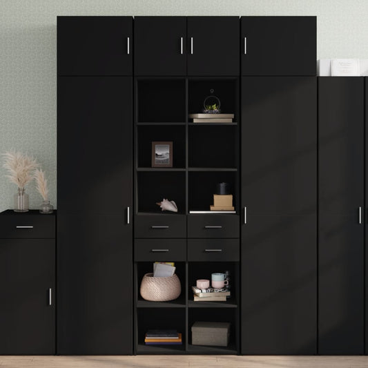 Skap Svart 70x42,5x185 cm