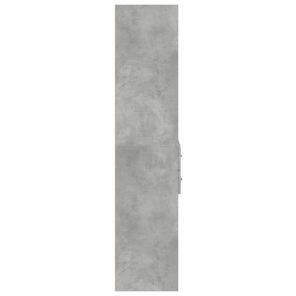 Skap Betonggrå 70x42,5x185 cm