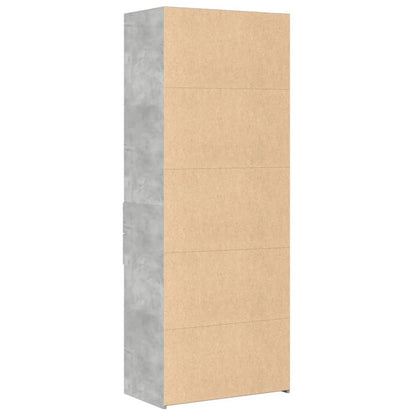 Skap Betonggrå 70x42,5x185 cm