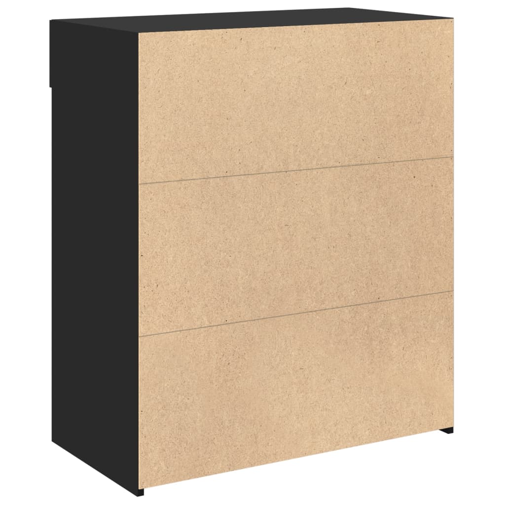 Skjenk Svart 80x42,5x93 cm