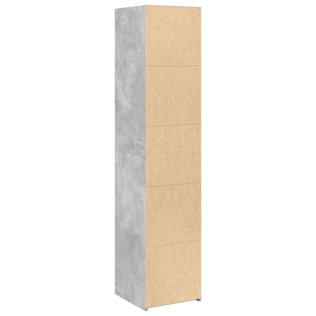 Skap Betonggrå 40x41x185 cm