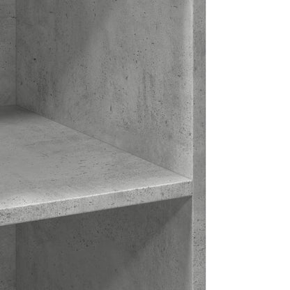 Bokhylle Betonggrå 70x41x185 cm