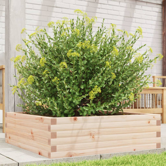 Utendørs Blomsterkasse Plantekasse Tre 80x80x23 cm heltre furu