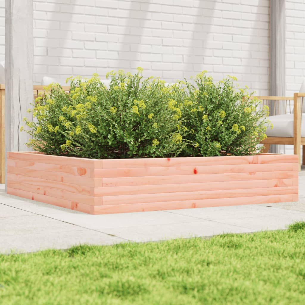 Utendørs Blomsterkasse Plantekasse Tre 110x110x23 cm heltre douglasgran