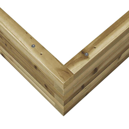 Plantekasse 110x110x23 cm impregnert furu