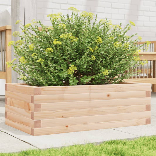 Utendørs Blomsterkasse Plantekasse Tre 70x40x23 cm heltre furu
