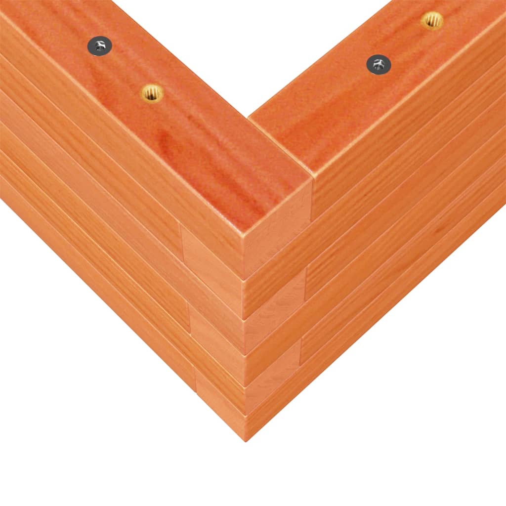 Utendørs Blomsterkasse Plantekasse Tre voksbrun 90x40x23 cm heltre furu