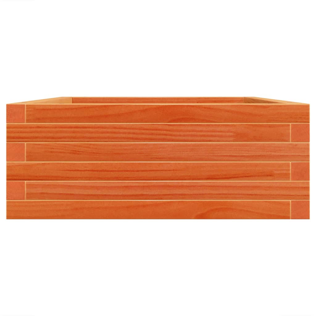 Utendørs Blomsterkasse Plantekasse Tre voksbrun 90x60x23 cm heltre furu