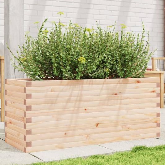 Utendørs Blomsterkasse Plantekasse Tre 110x40x45,5 cm heltre furu